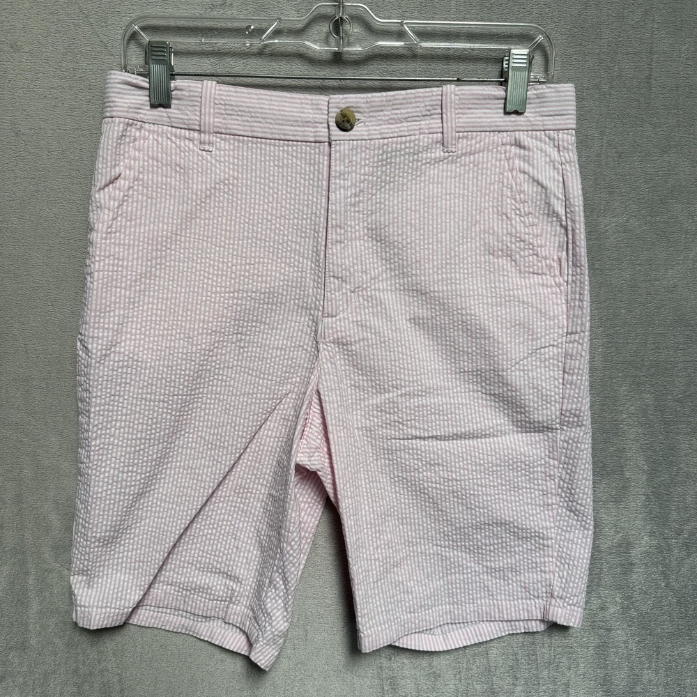 Janie And Jack Shorts Big Kid Boys 18 Pink Seersucker Stripe Chino Dressy Easter